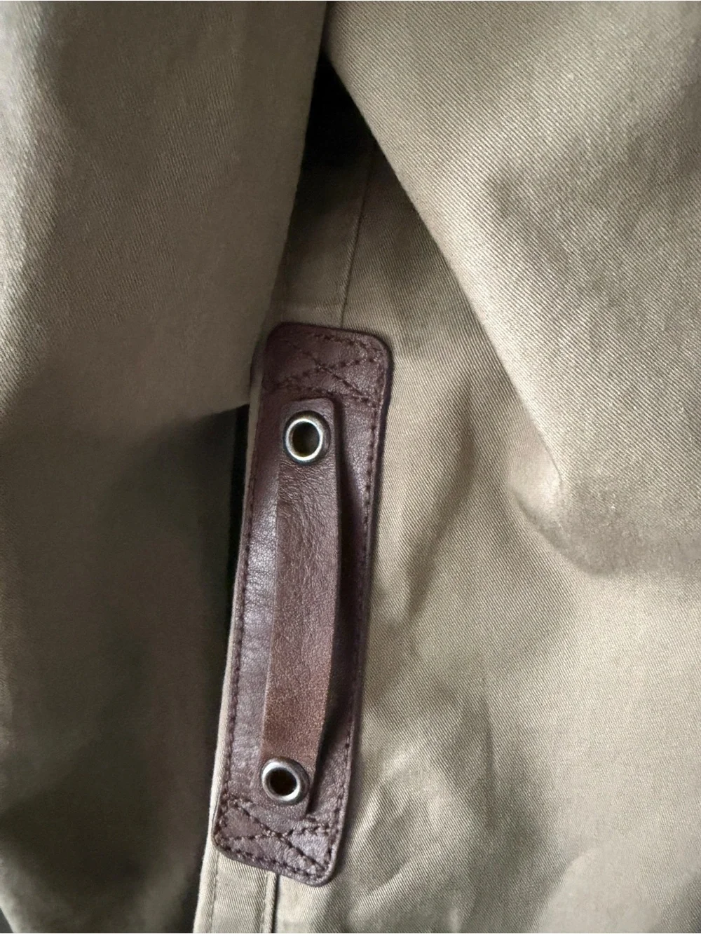 Burberry Brit Double Breasted Trench Coat- khaki olive - Picture 6 of 12